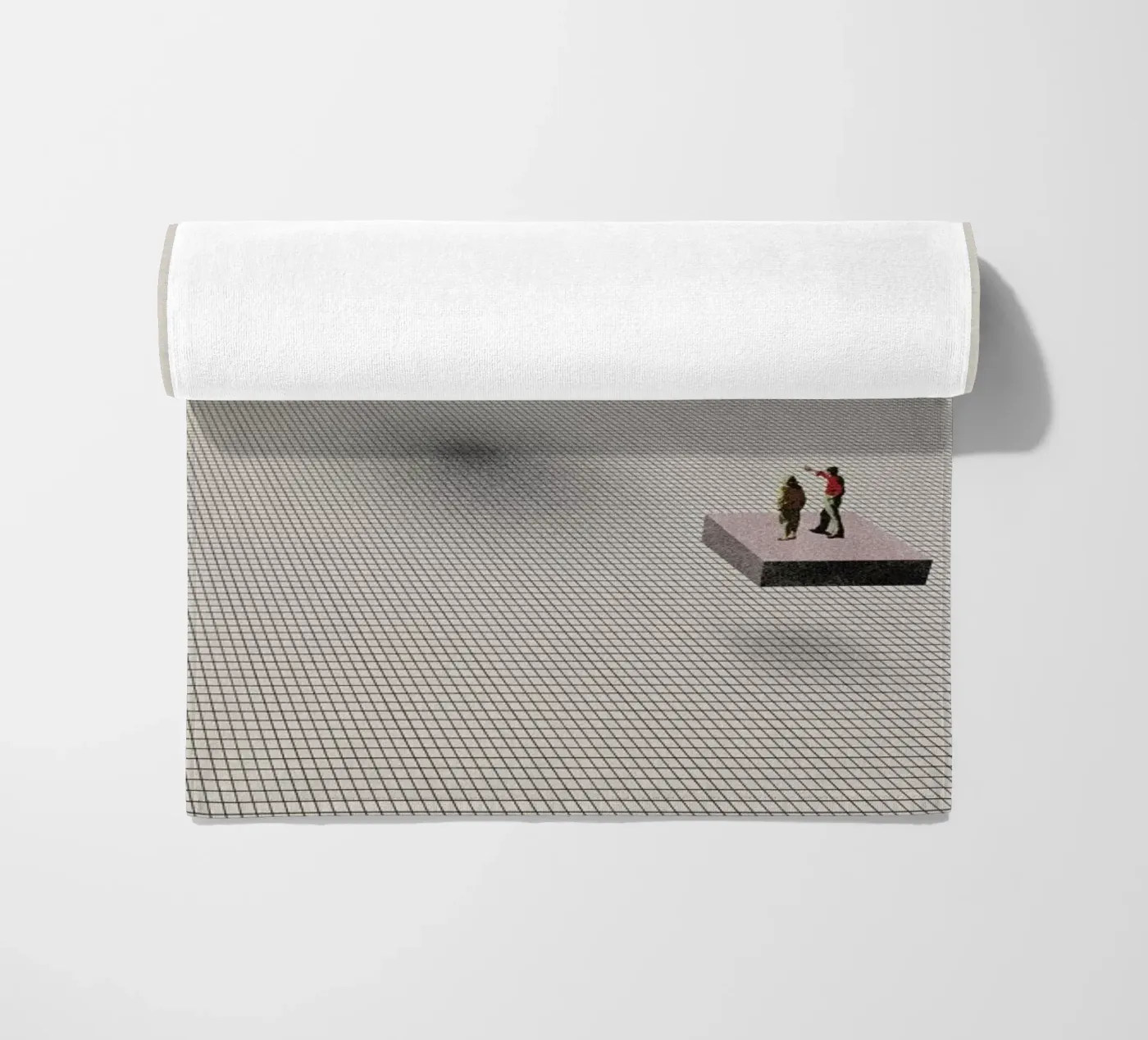 Let's Start From Scratch beach towel by Maarten Léon