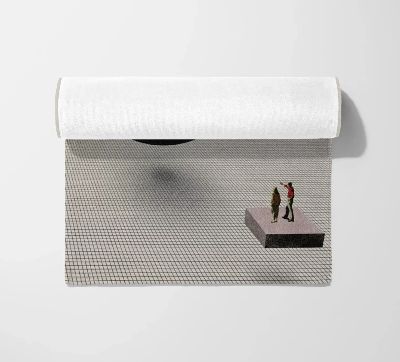 Let's Start From Scratch beach towel by Maarten Léon