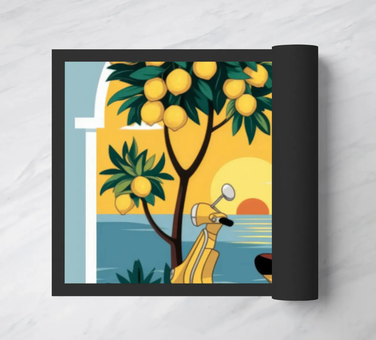 Mediterranean Escape doormat by Atelier Tiga