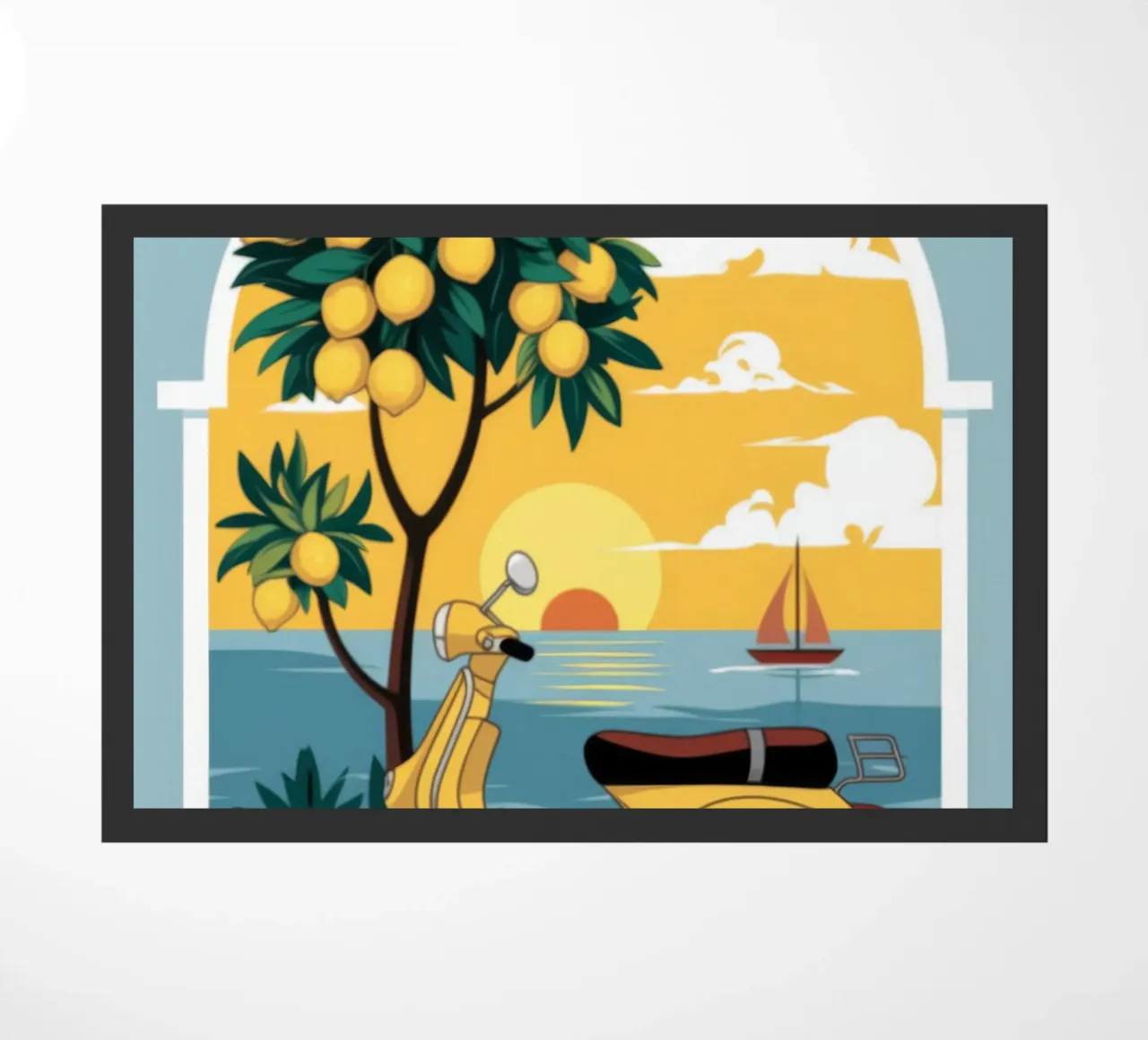 Mediterranean Escape doormat by Atelier Tiga