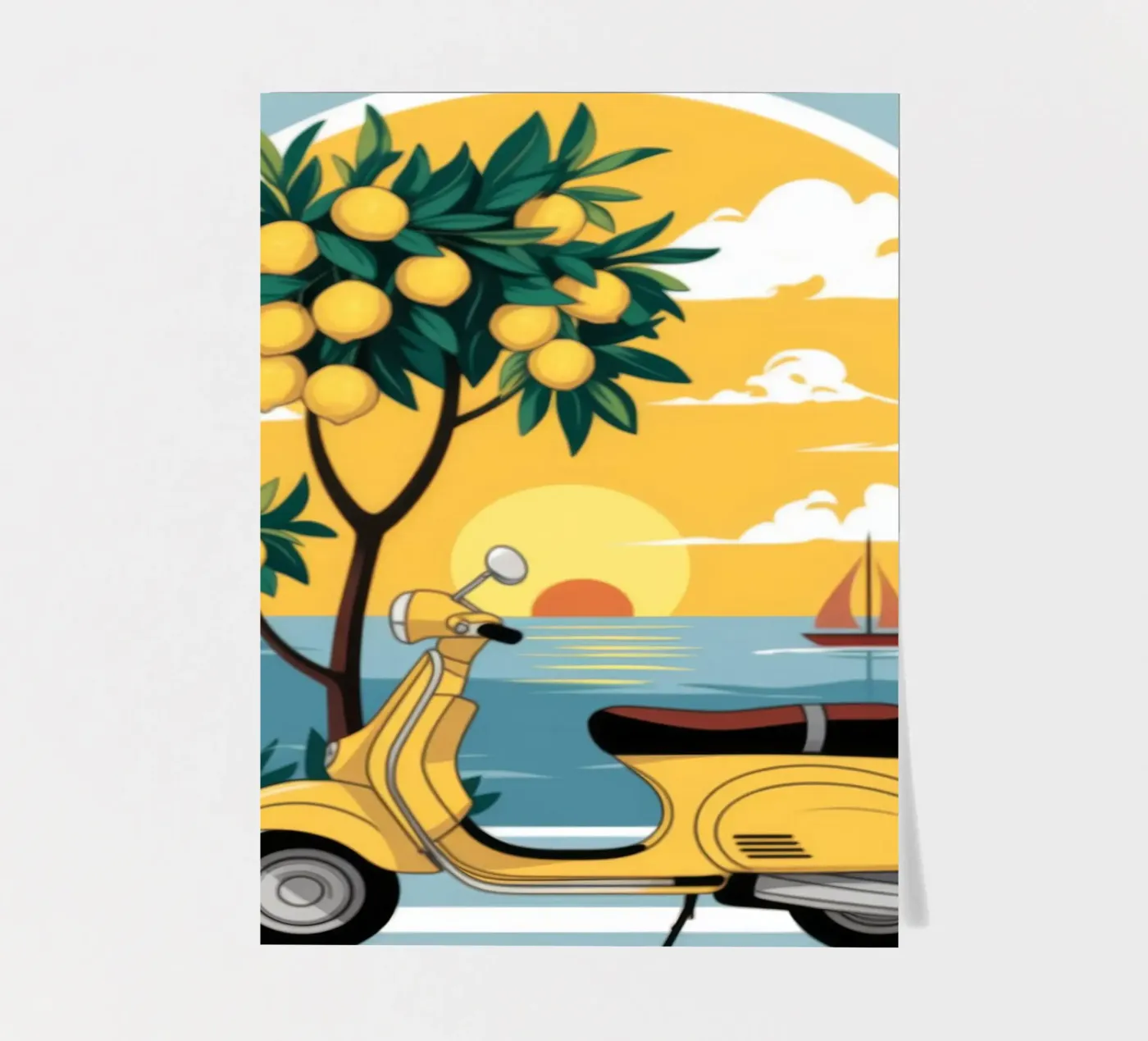 Mediterranean Escape sticker sheet by Atelier Tiga