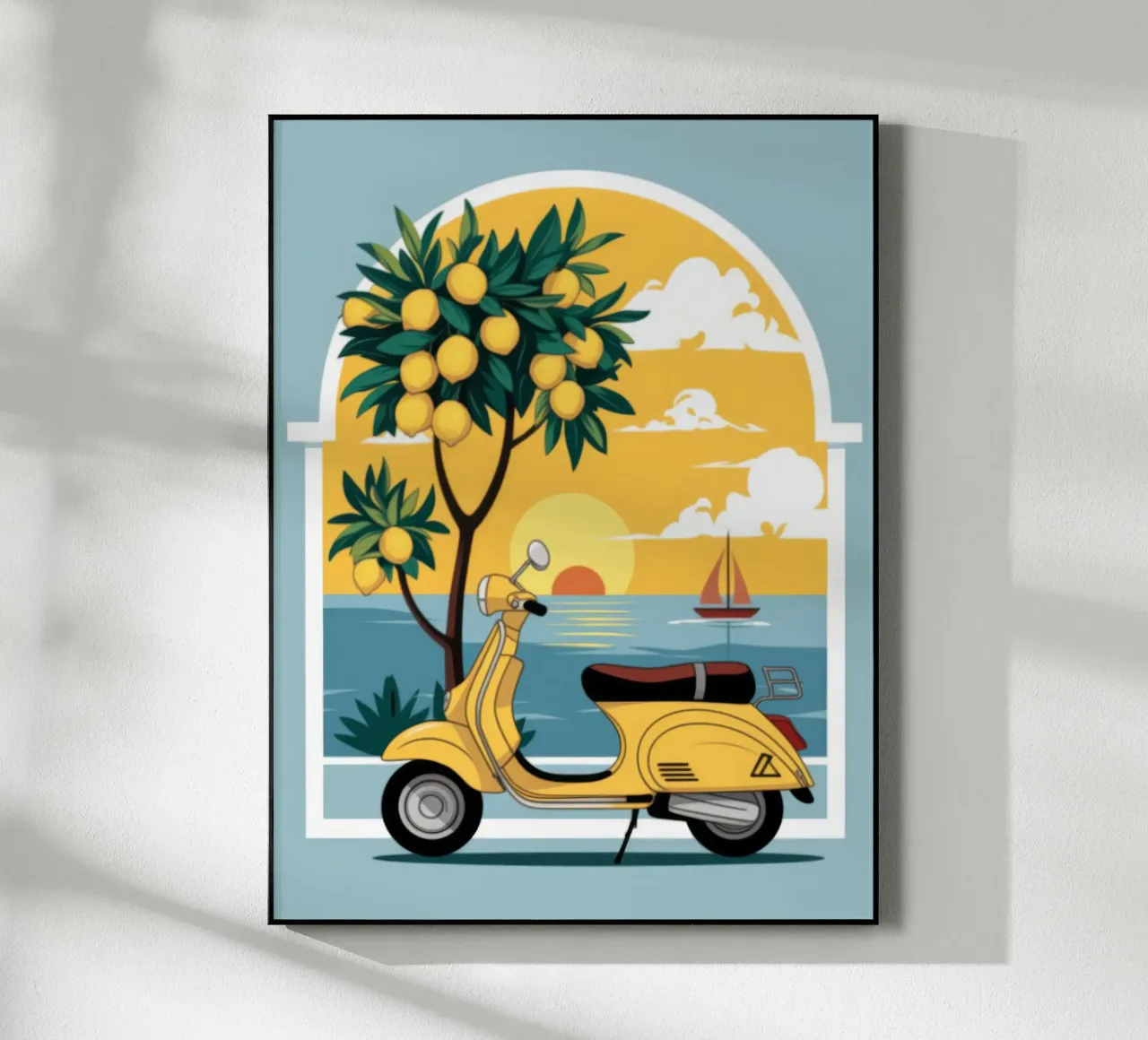 Fuga nel Mediterraneo plexiglass da Atelier Tiga