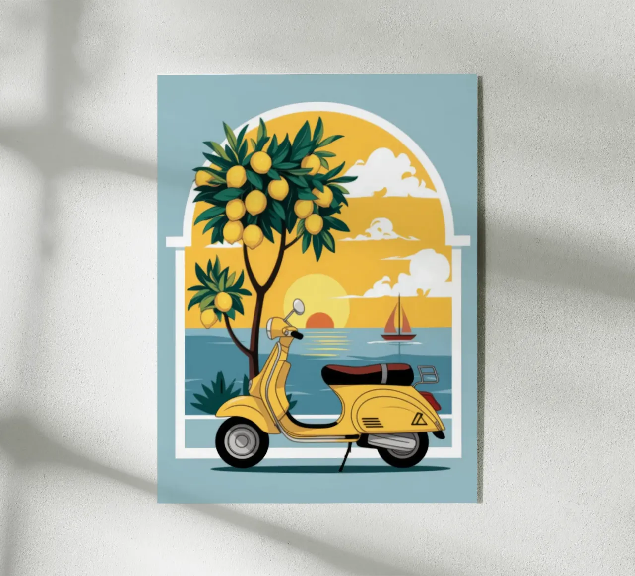 Fuga nel Mediterraneo plexiglass da Atelier Tiga