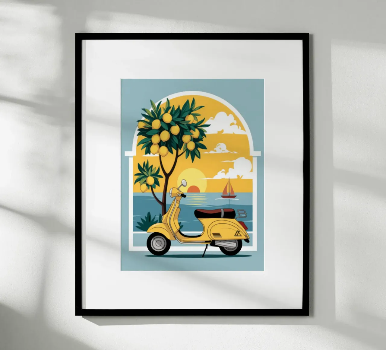 Fuga nel Mediterraneo poster da Atelier Tiga