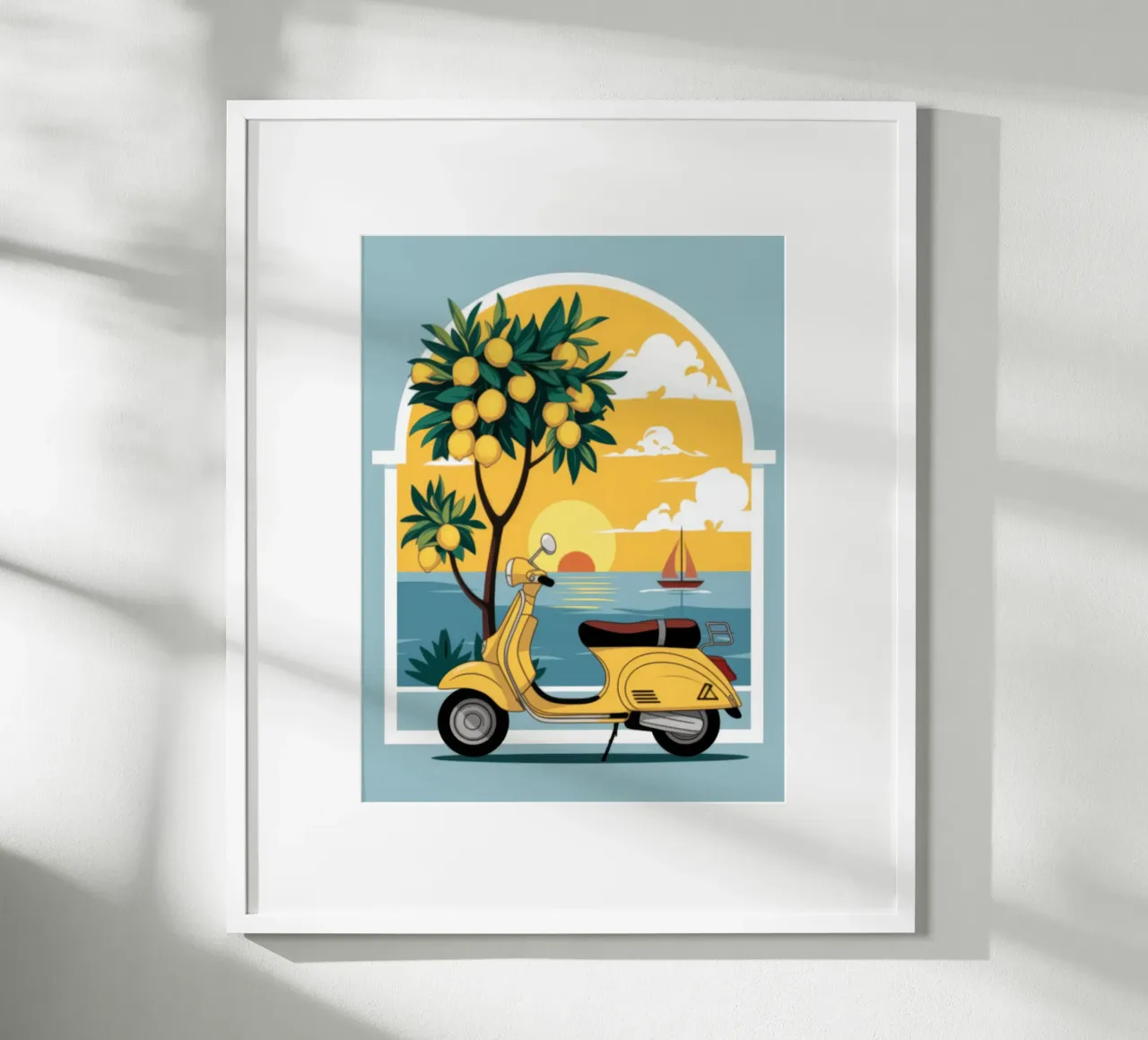 Fuga nel Mediterraneo poster da Atelier Tiga