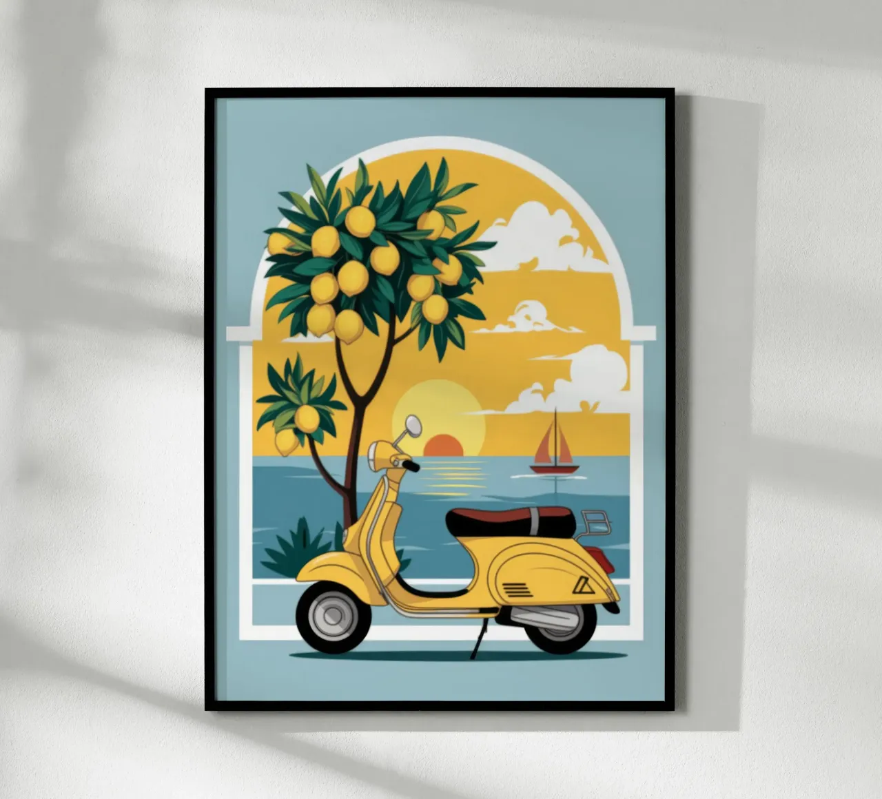 Fuga nel Mediterraneo poster da Atelier Tiga
