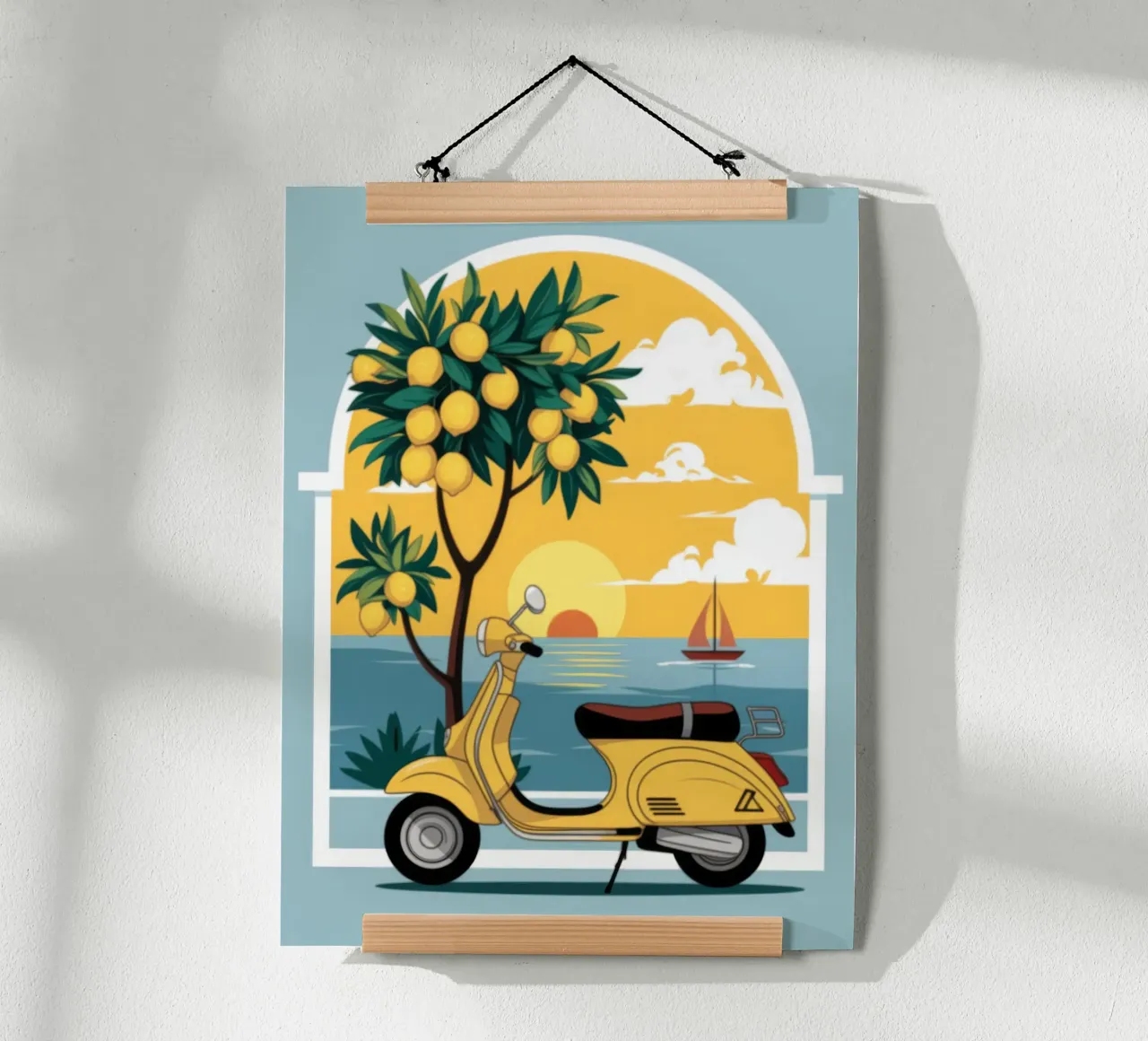 Fuga nel Mediterraneo poster da Atelier Tiga
