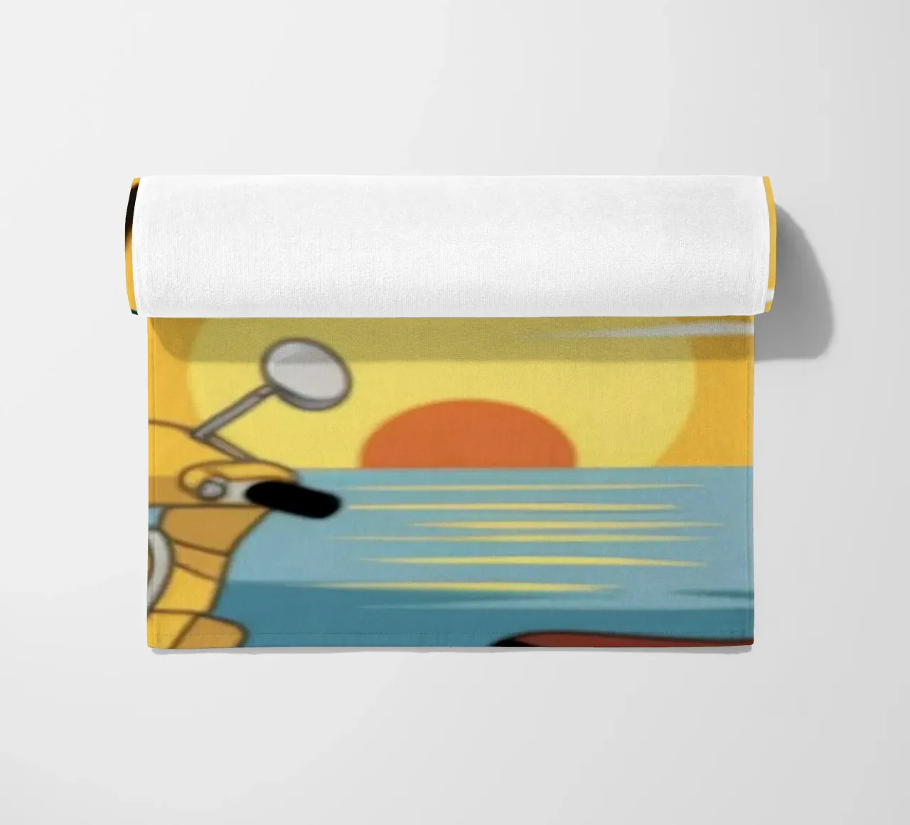 Fuga nel Mediterraneo telo mare da Atelier Tiga