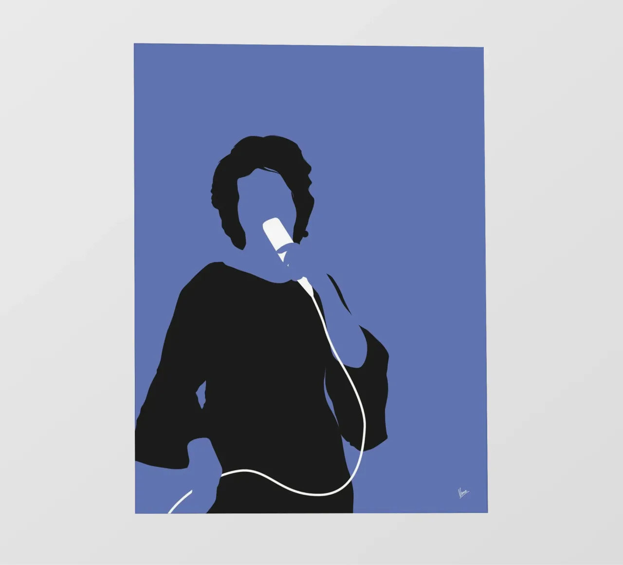 No188 ARETHA FRANKLIN telo in pvc da Iconic Rockstars
