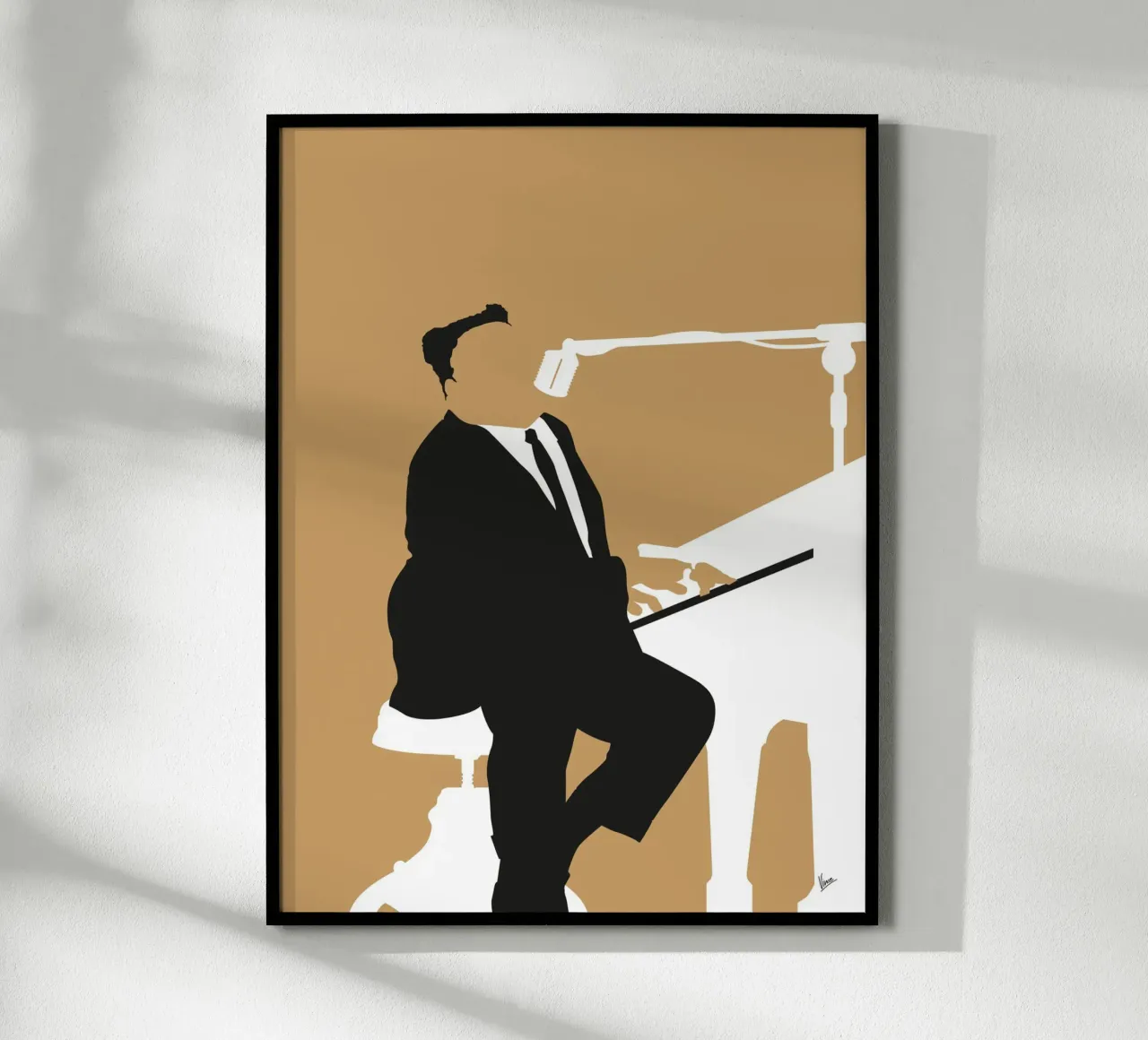 No190 Fats Domino carta hahnemühle da Iconic Rockstars