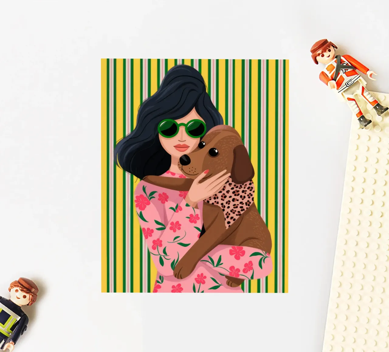 Cozy Canine Hug sticker by Atelier Tiga