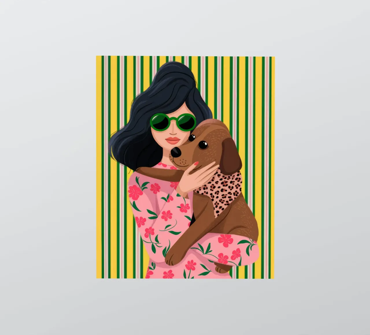 Cozy Canine Hug sticker by Atelier Tiga