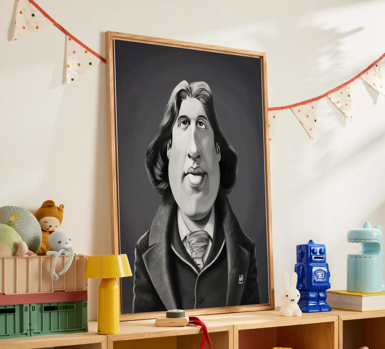 Oscar Wilde acrylic glass by Rob Art | Illustration