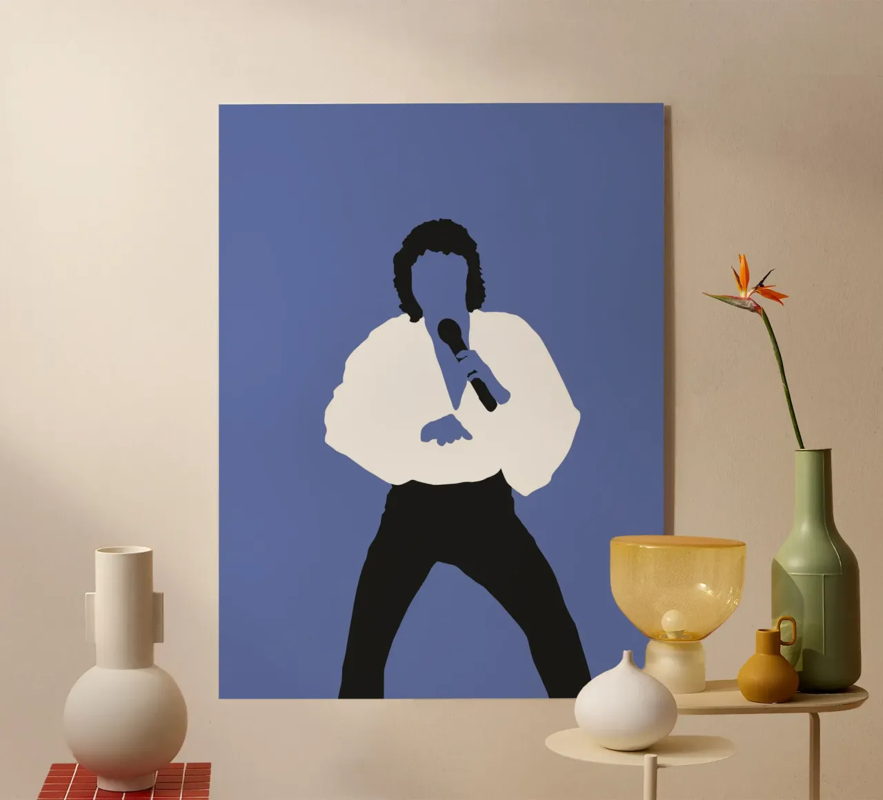 No198 BARRY MANILOW plexiglass da Iconic Rockstars
