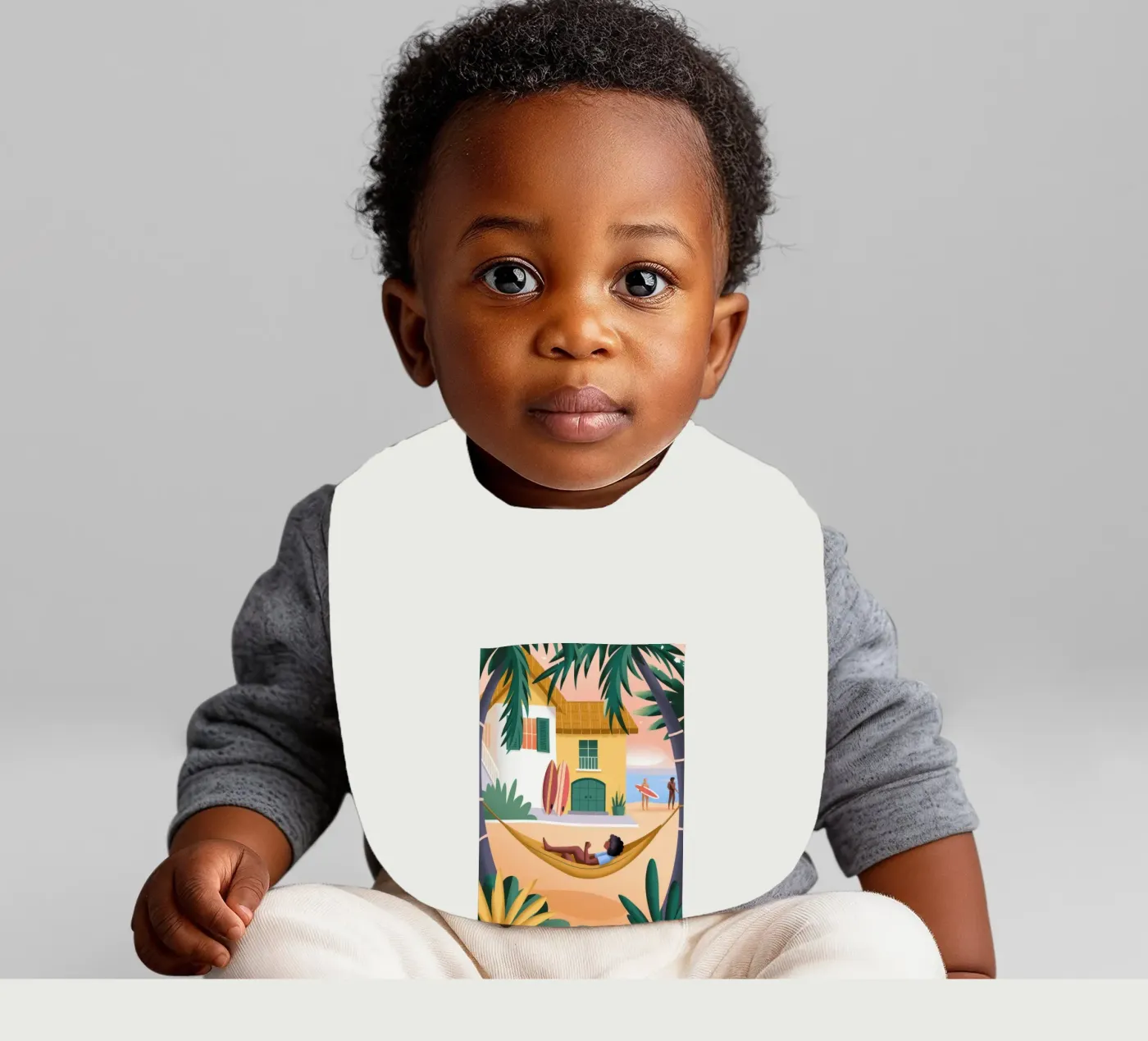 Hammock Bliss baby bib by Atelier Tiga