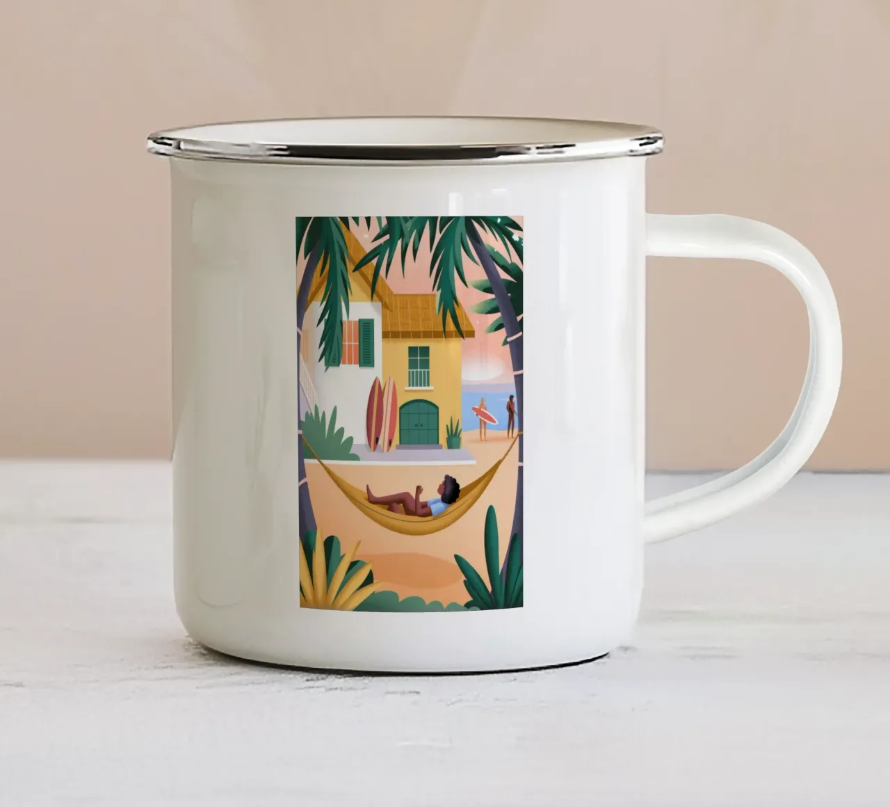 Amaca Bliss tazza in smalto da Atelier Tiga