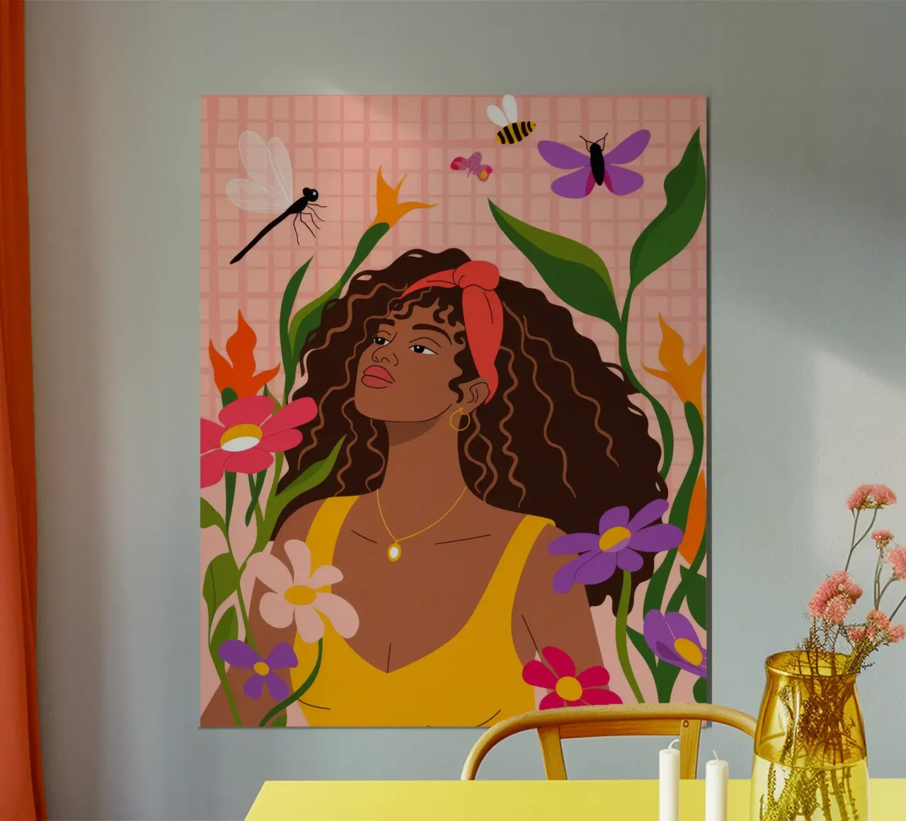 Sogno floreale ad occhi aperti carta hahnemühle da Atelier Tiga