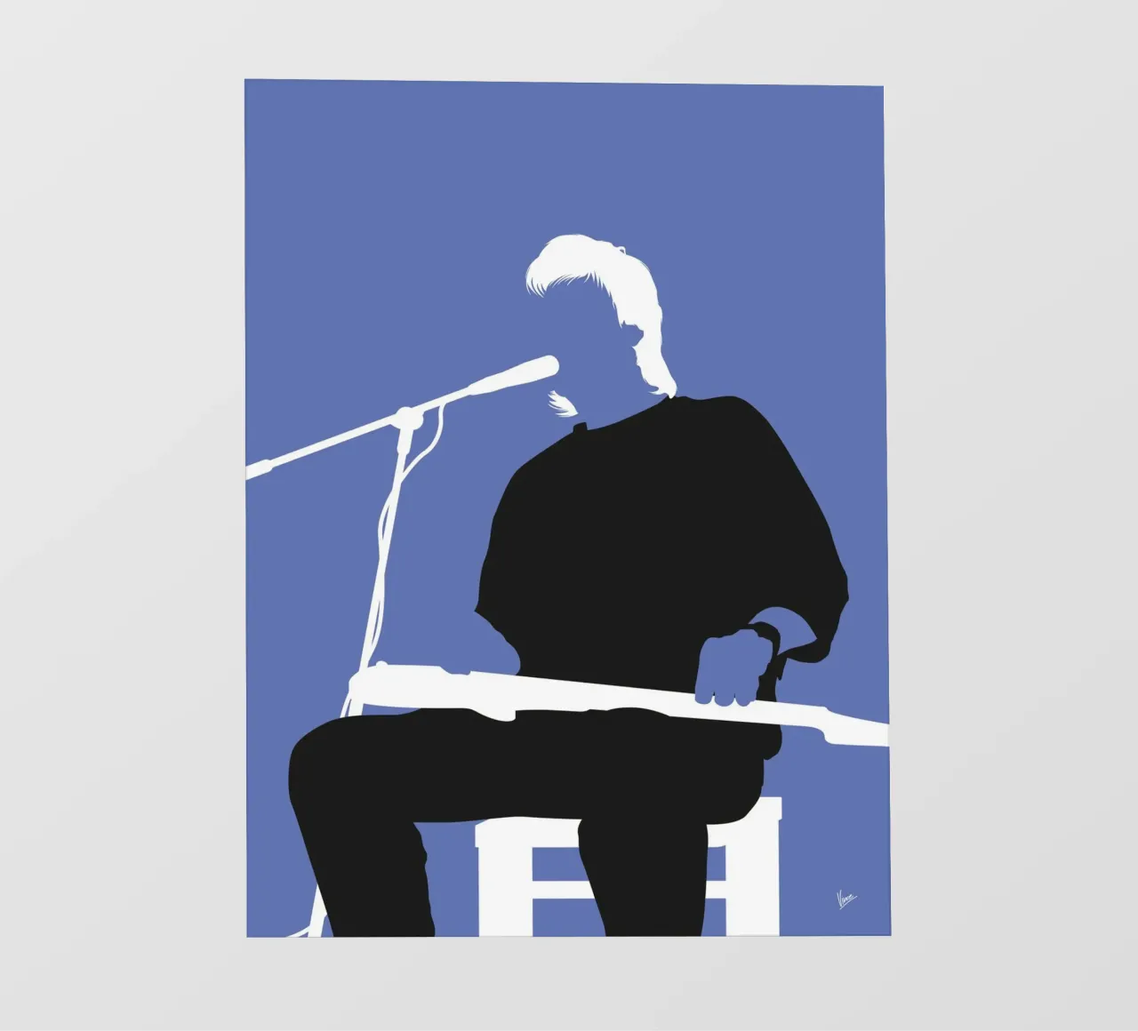 No208 Jeff Healey telo in pvc da Iconic Rockstars