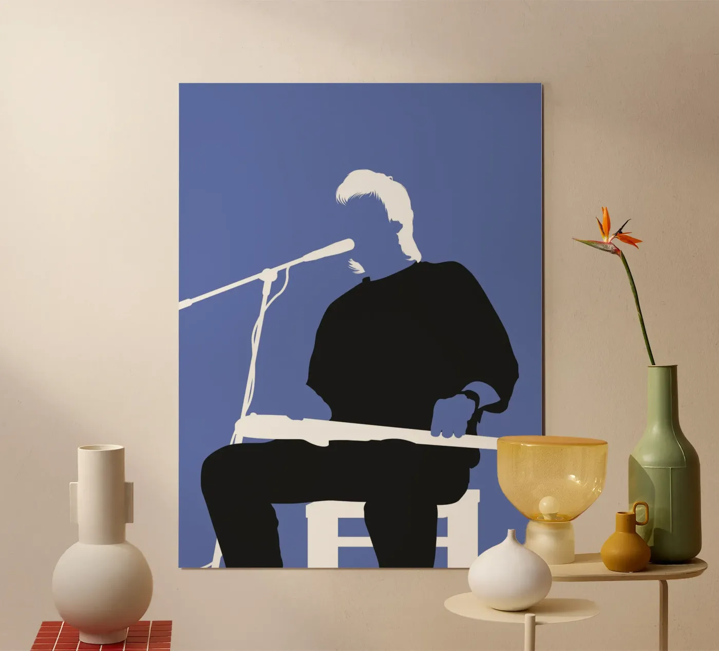 No208 Jeff Healey Poster von Iconic Rockstars