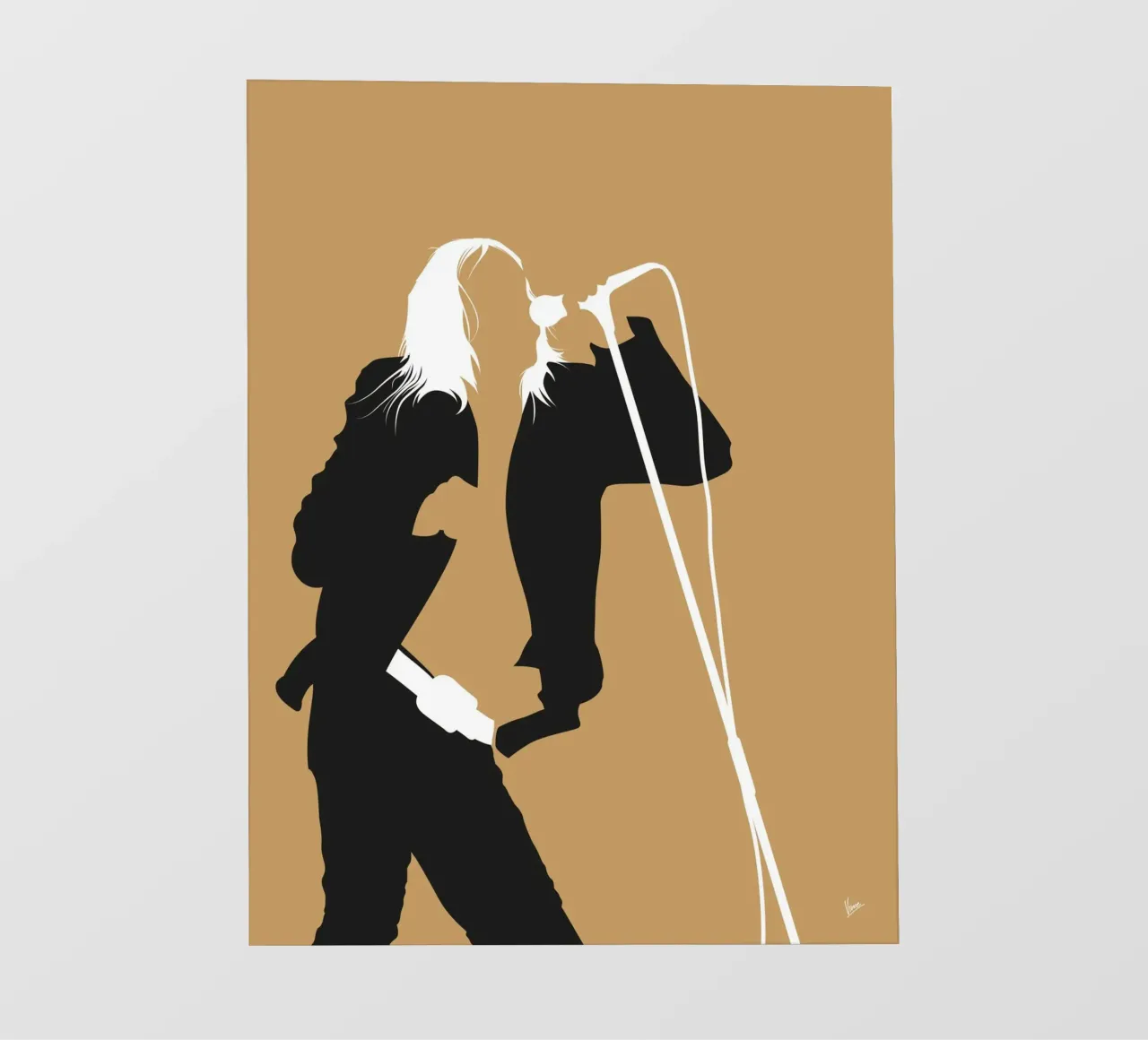 No210 IGGY POP telo in pvc da Iconic Rockstars