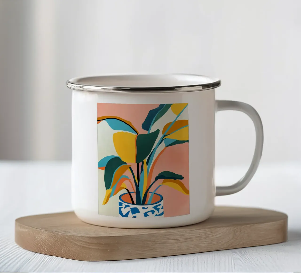 La natura non ha fretta eppure tutto è compiuto tazza in smalto da 83oranges