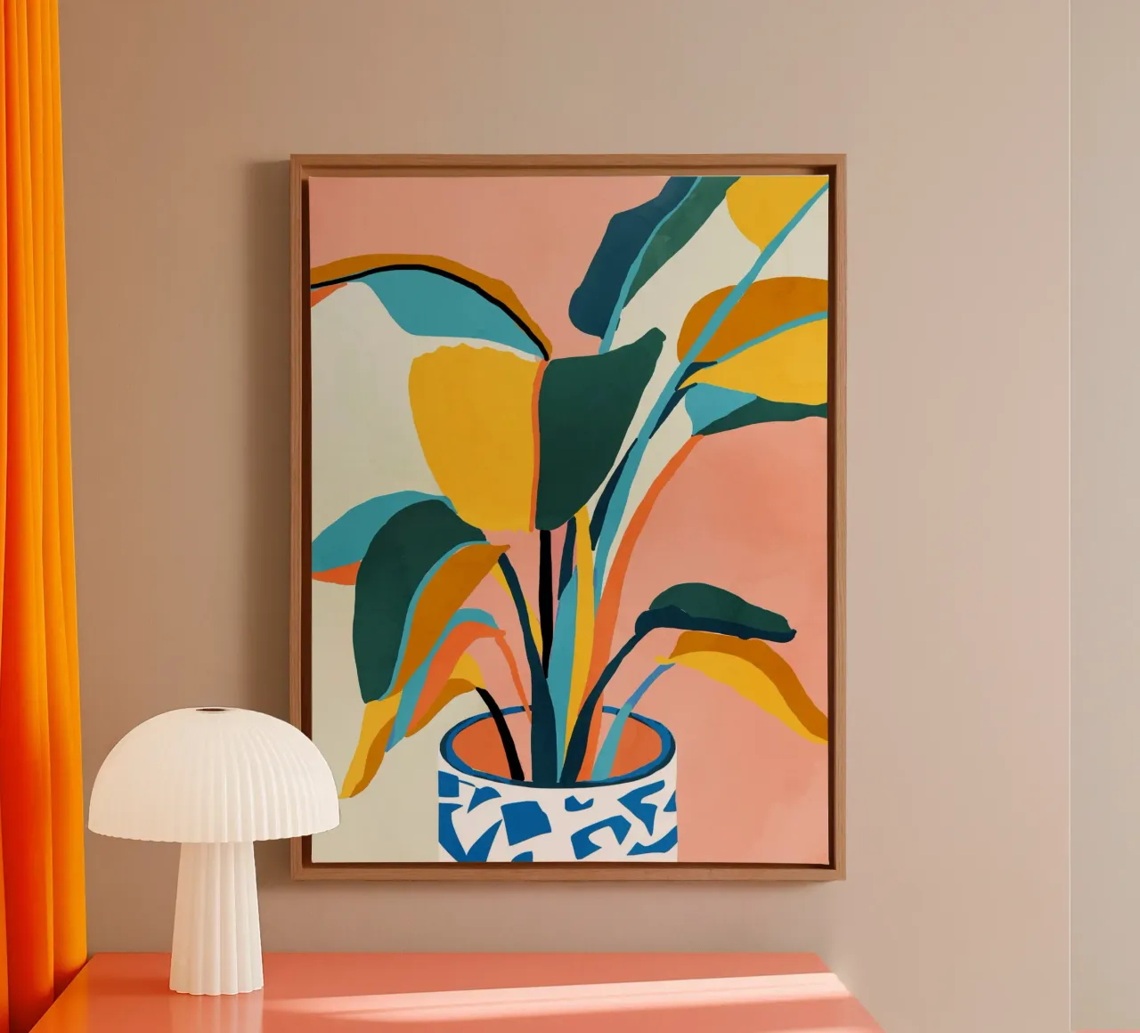 Nature Does Not Hurry Yet Everything Is Accomplished canvas with Floater frame by 83oranges