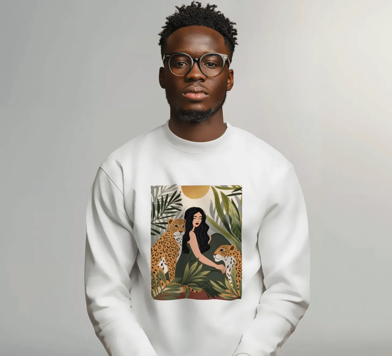 Majestic Jungle Beauty sweatshirt by Atelier Tiga