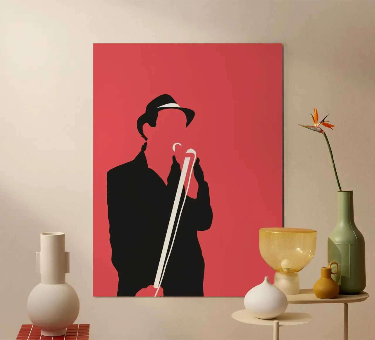 No222 JOE JACKSON poster con telaio in plastica da Iconic Rockstars
