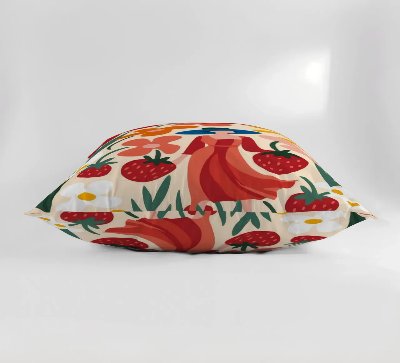 Delizia di sole alla fragola cuscino da Atelier Tiga