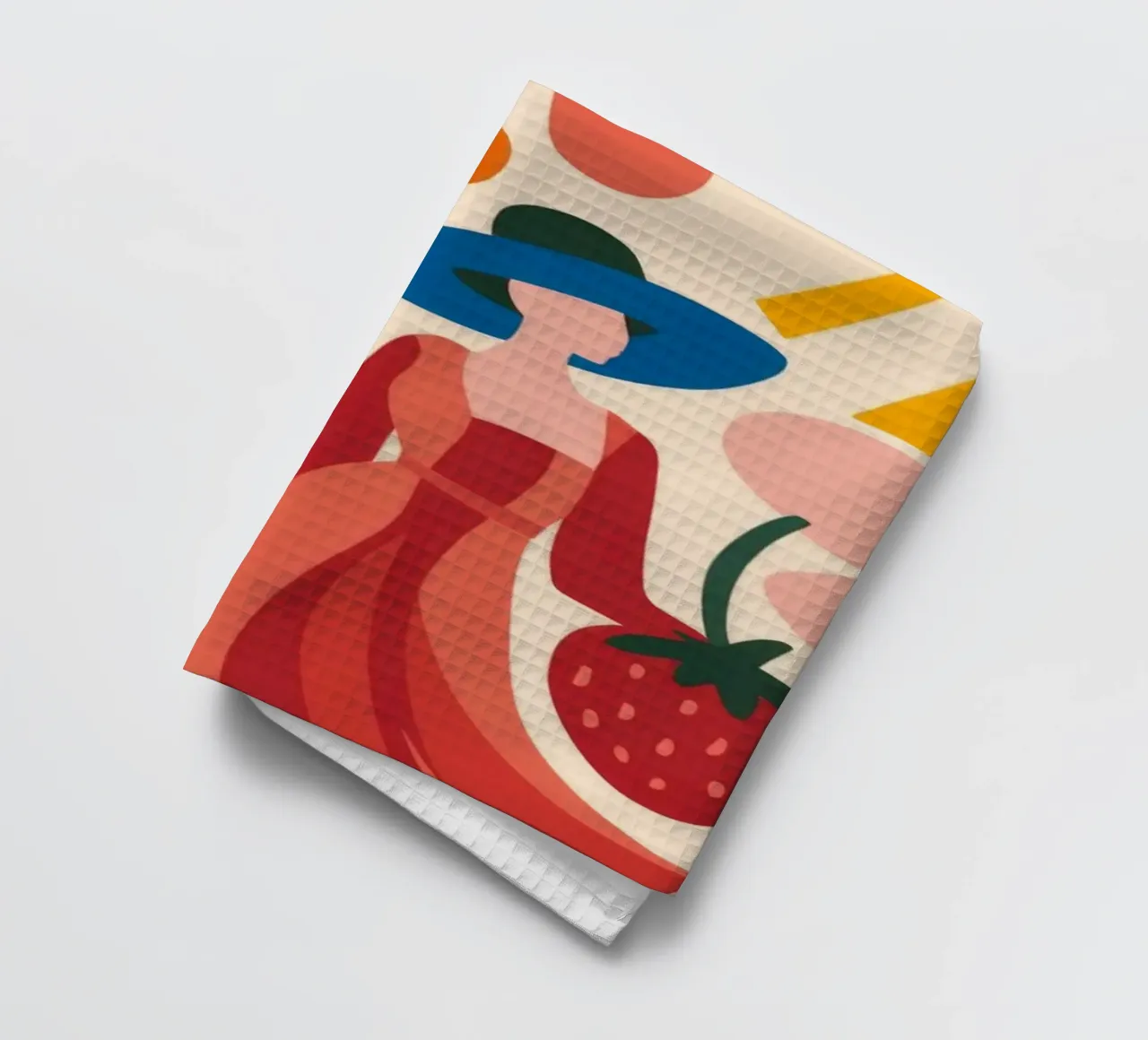 Delizia di sole alla fragola canovaccio da cucina da Atelier Tiga