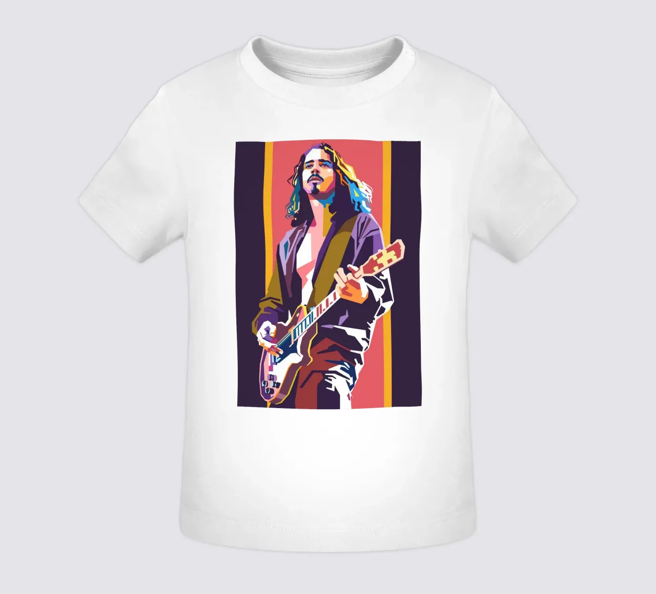 Chris Cornell stile artistico WPAP maglietta neonato da Hantamrata