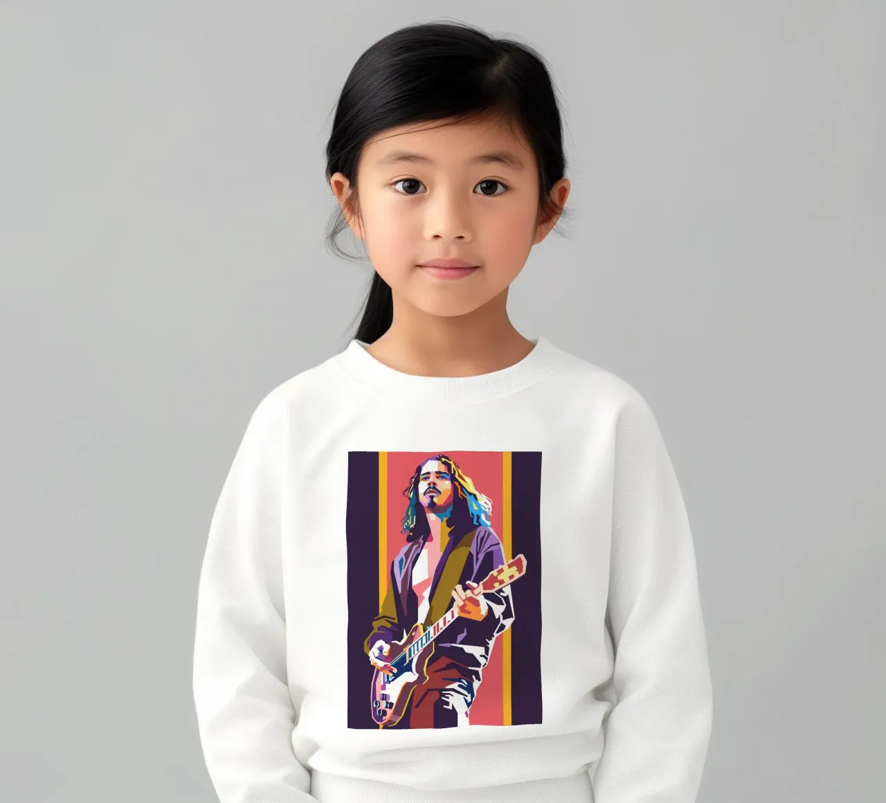 Chris Cornell stile artistico WPAP felpa bambino da Hantamrata
