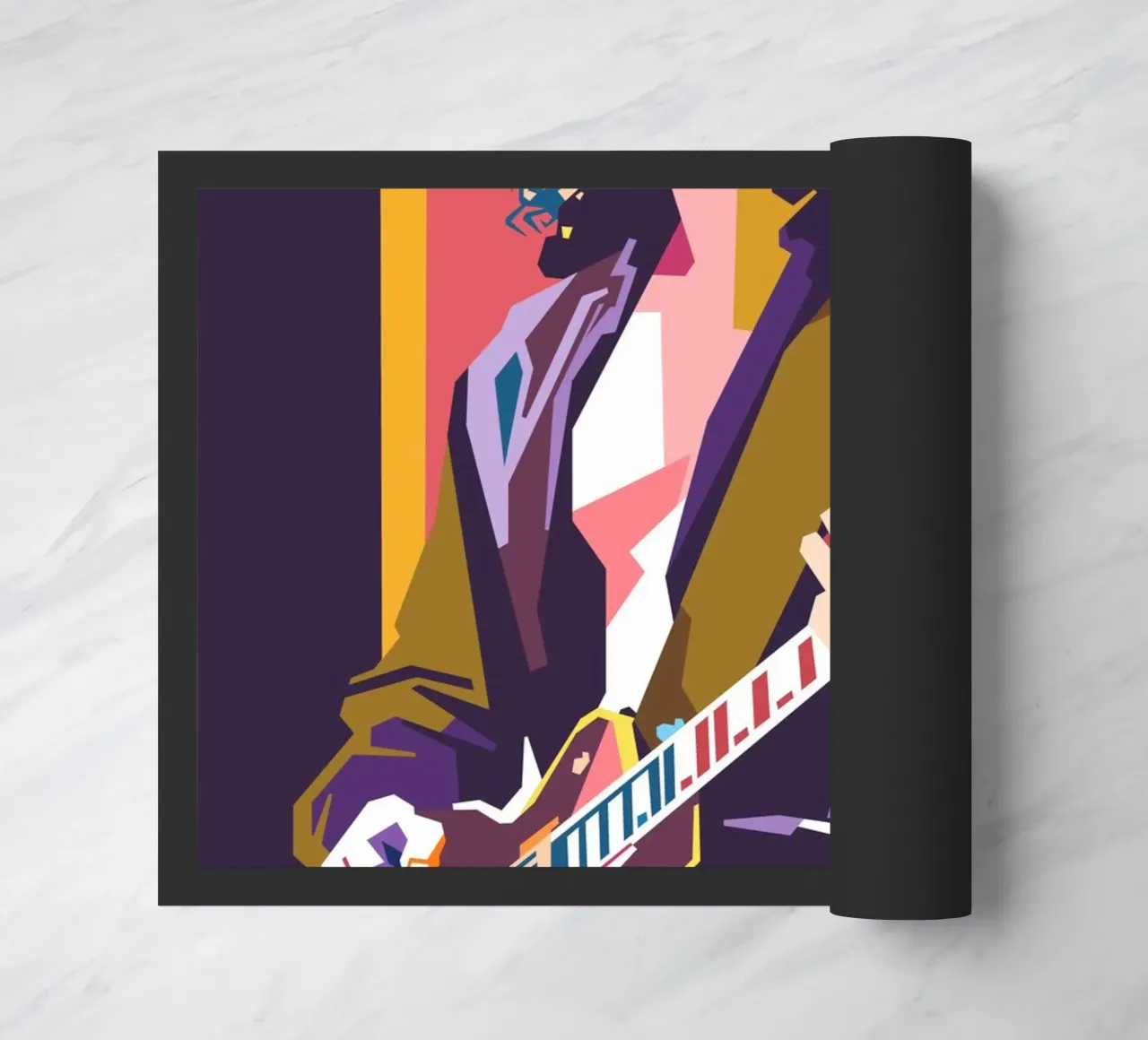 Chris Cornell WPAP kunststijl deurmat van Hantamrata