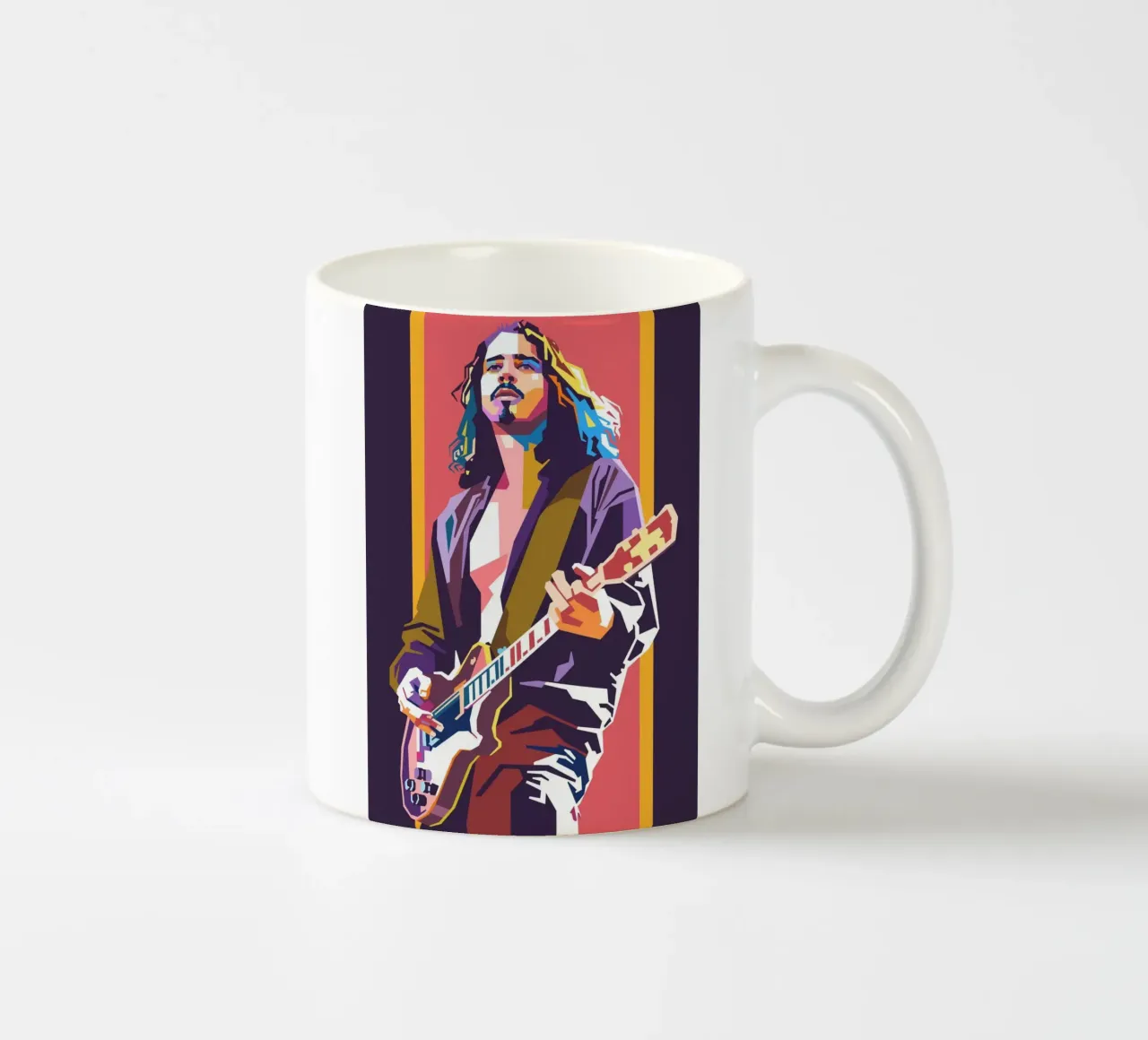Chris Cornell stile artistico WPAP tazza in ceramica da Hantamrata
