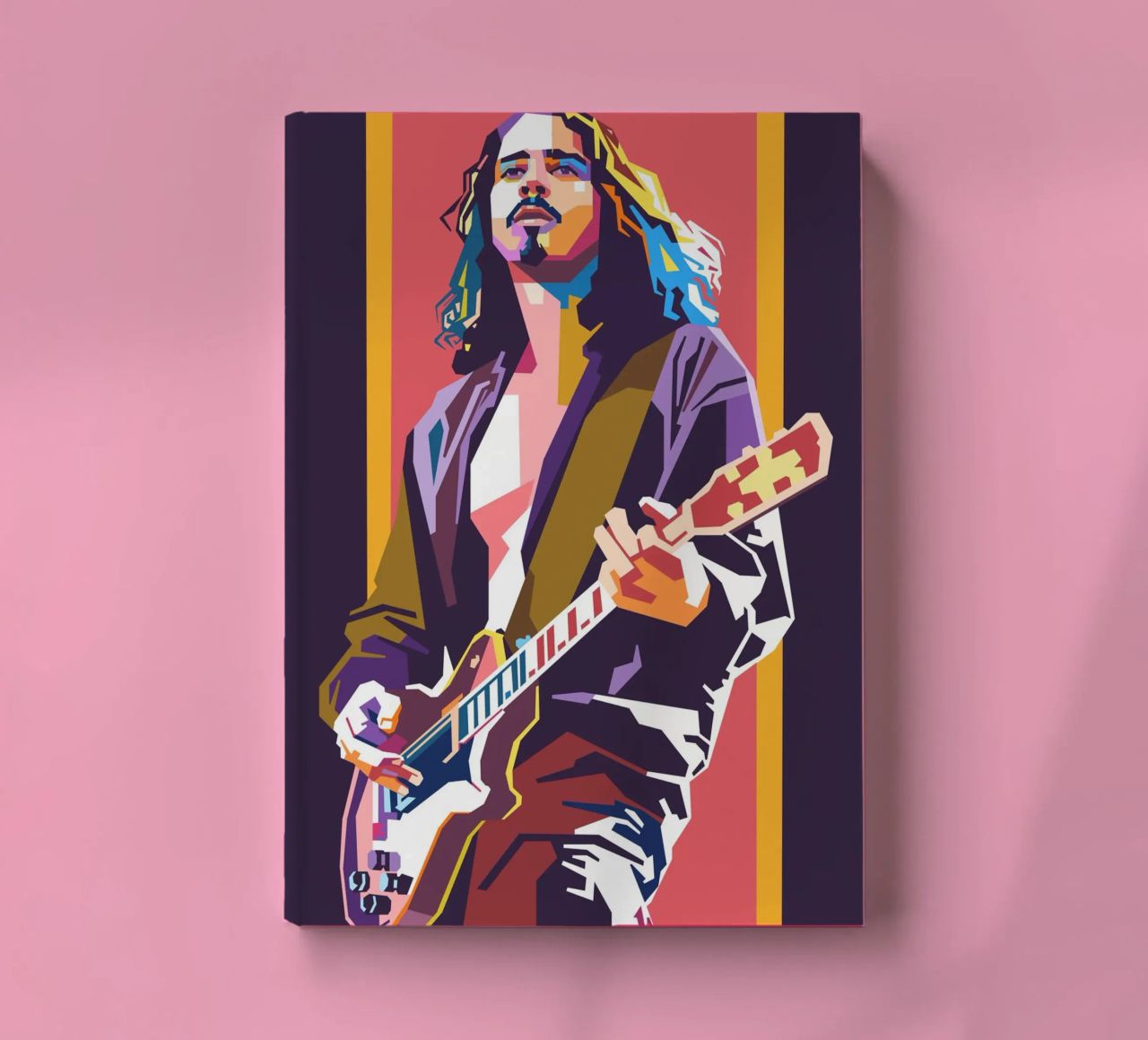 Chris Cornell WPAP art style notebook by Hantamrata