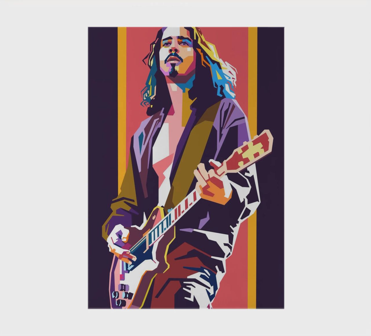Chris Cornell WPAP art style notebook by Hantamrata