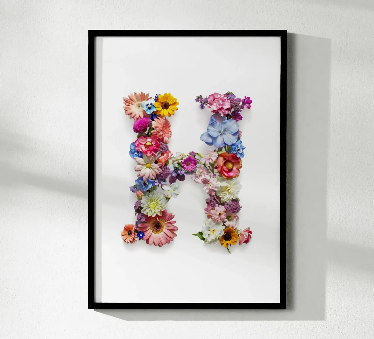 Blumenbuchstabe H Hahnemühle von My Tiny Home