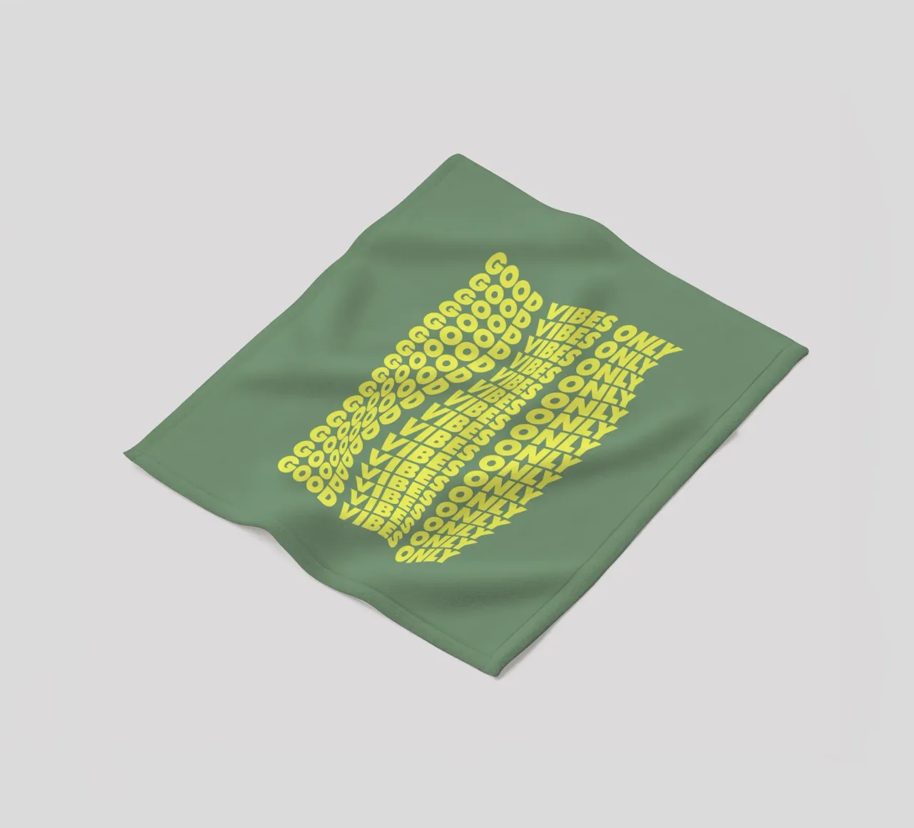 Good Vibes Only Cheerful Modern Warped Typografie Design coperta in pile da THE MOTIVATED TYPE