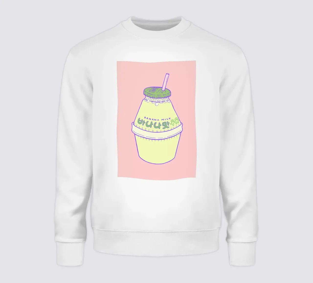 Banana Milk sweatshirt by Laura O'Connor