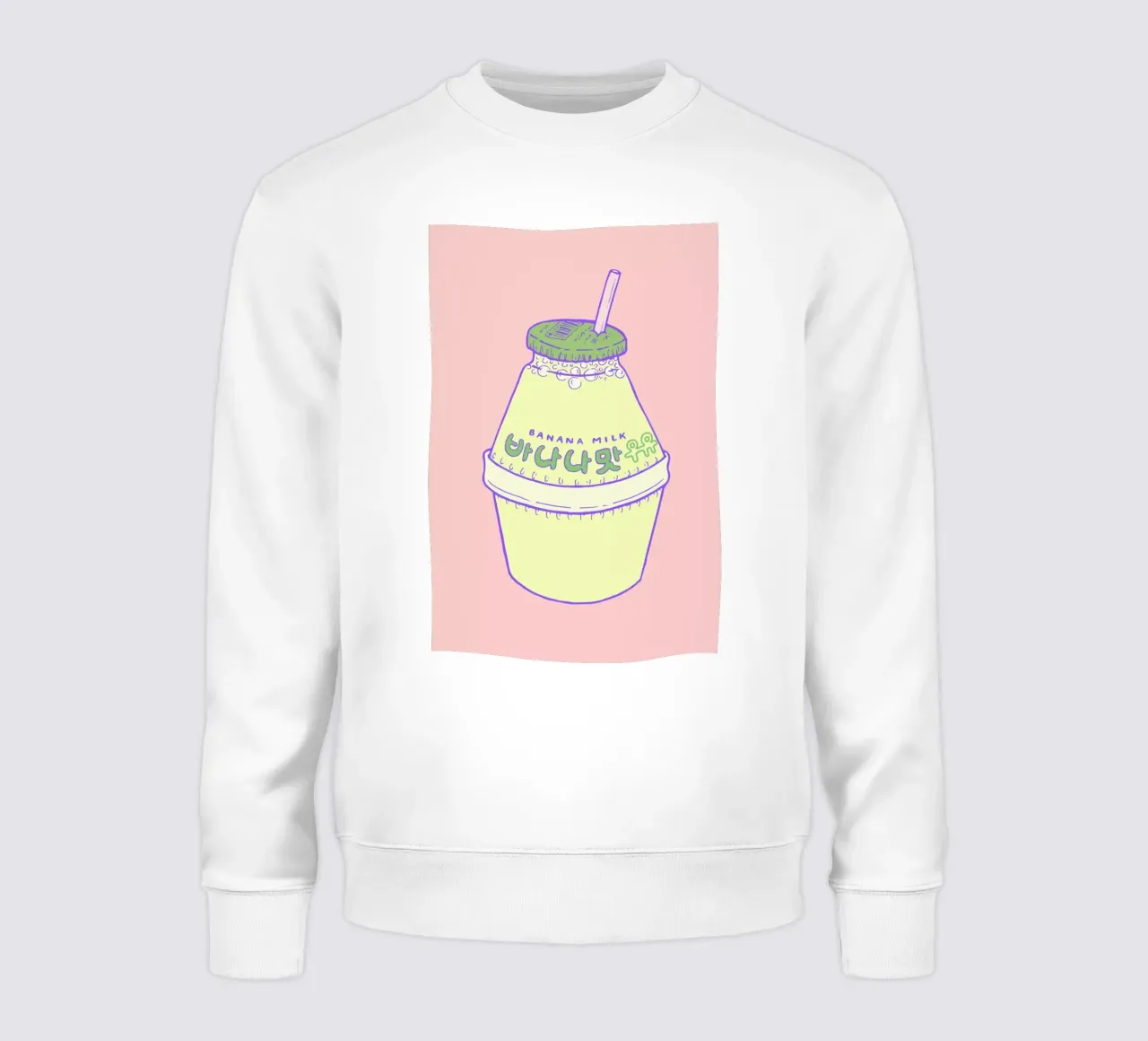 Banana Milk sweatshirt by Laura O'Connor