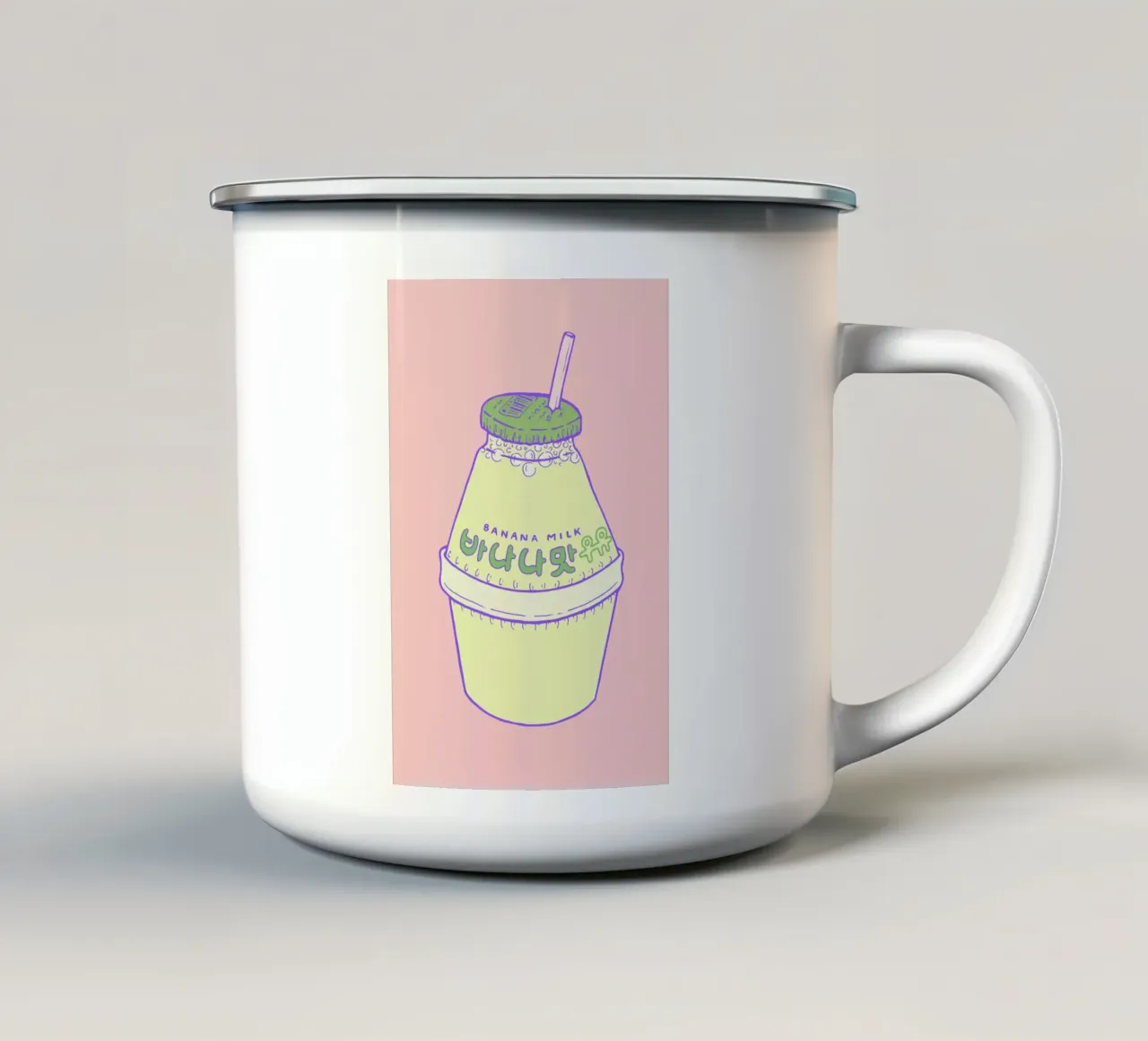 Banana Milk tazza in smalto da Laura O'Connor