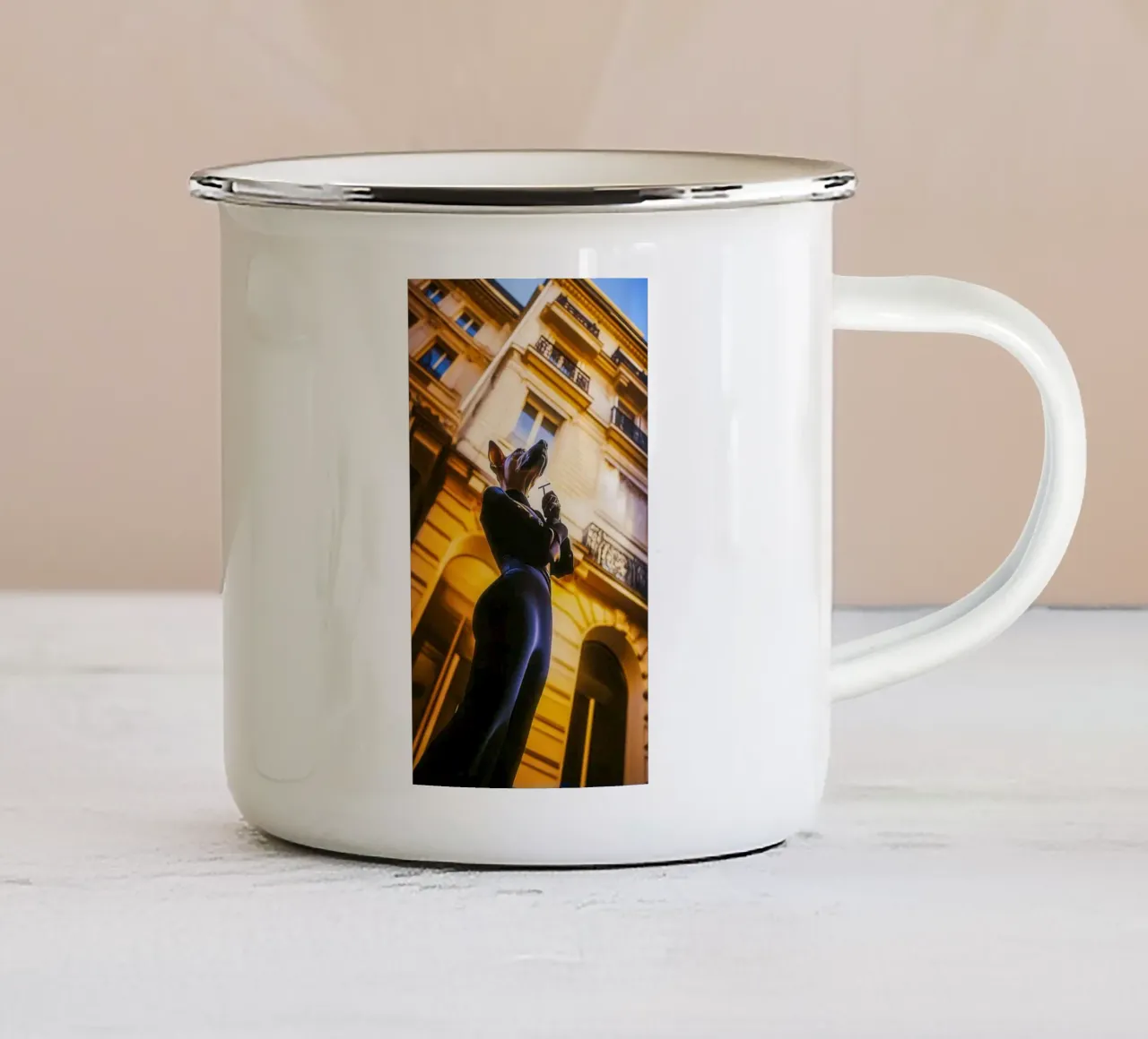 Lola tazza in smalto da Affiches Chien Originales – Dogland