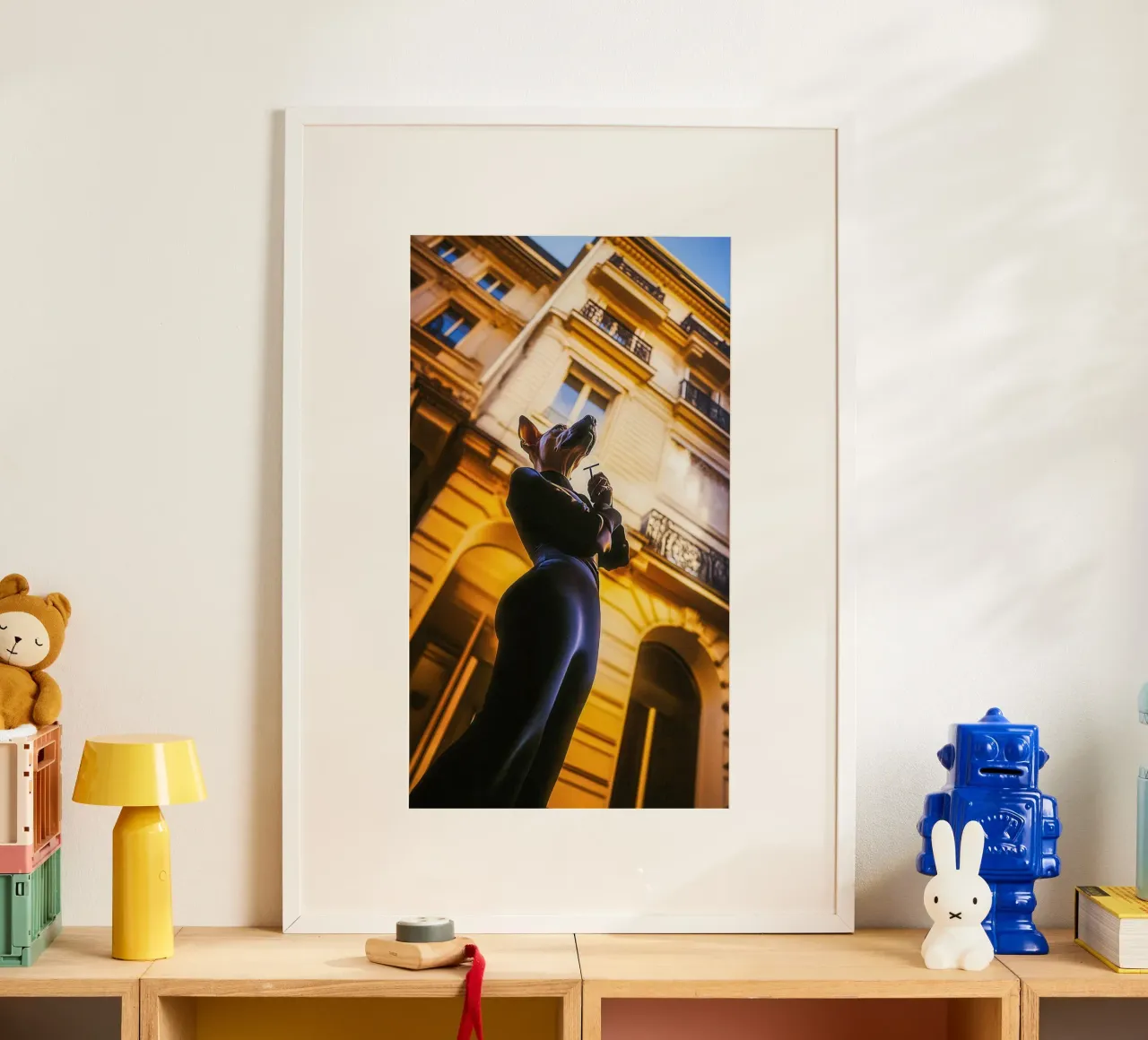 Lola poster con telaio in alluminio da Affiches Chien Originales – Dogland