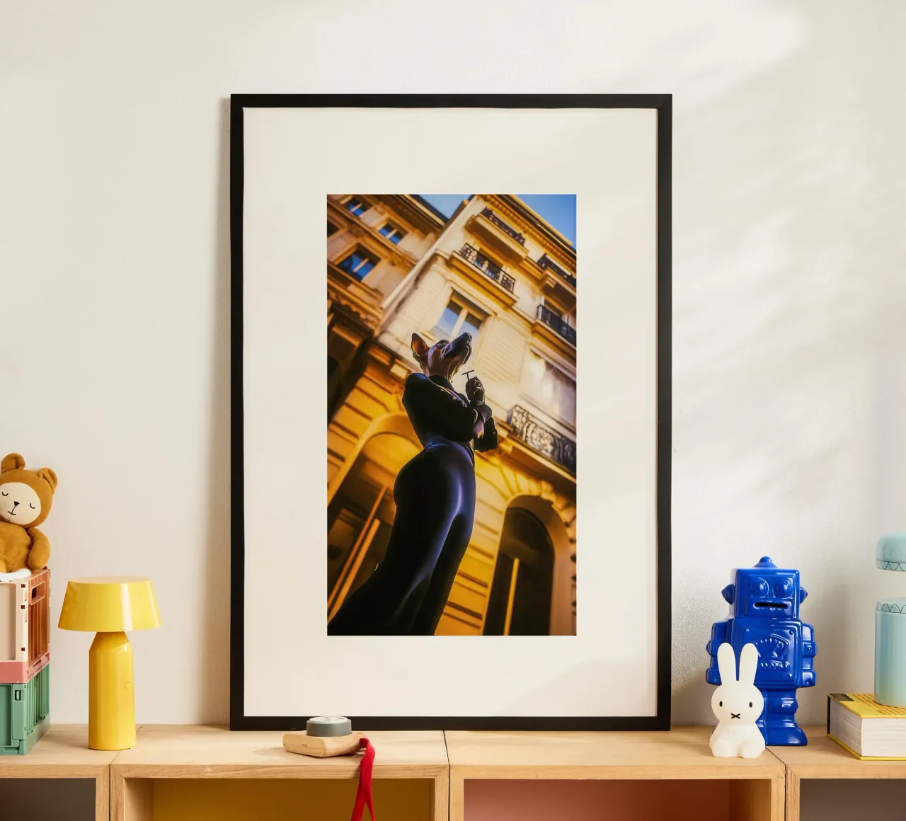 Lola poster con telaio in alluminio da Affiches Chien Originales – Dogland