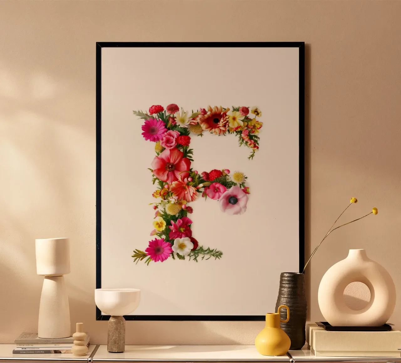 Blumenbuchstabe F Poster von My Tiny Home