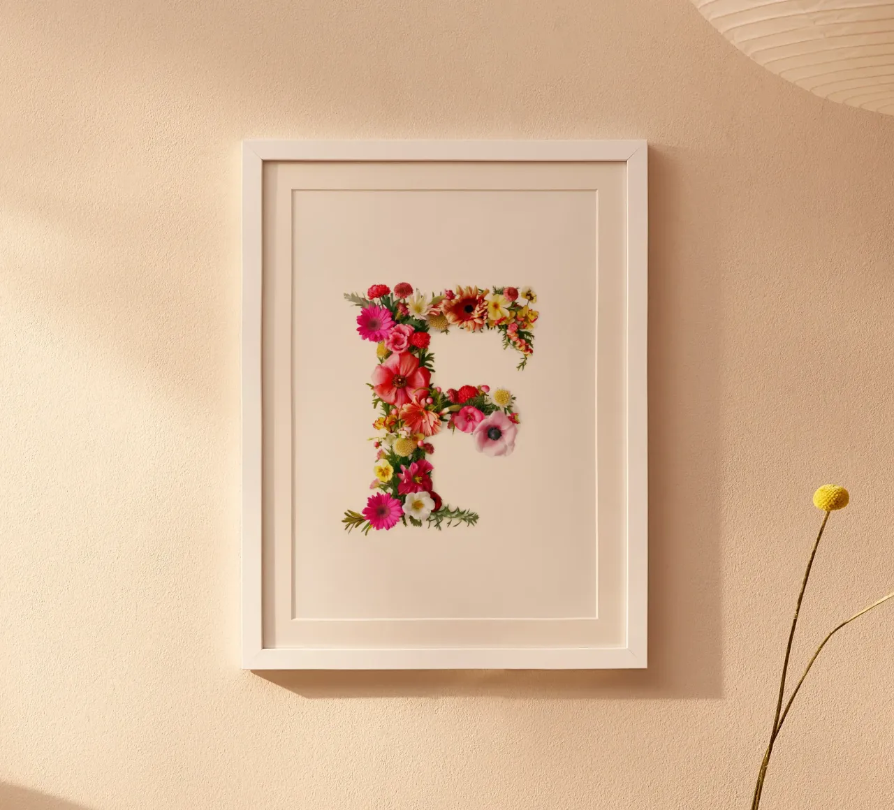 Blumenbuchstabe F Poster von My Tiny Home