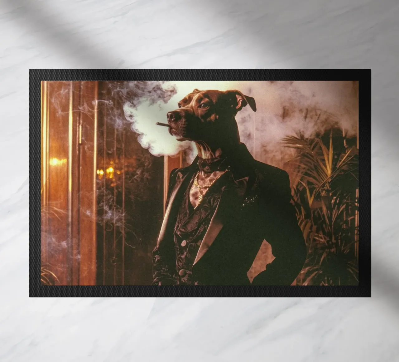 Silas doormat by Affiches Chien Originales – Dogland