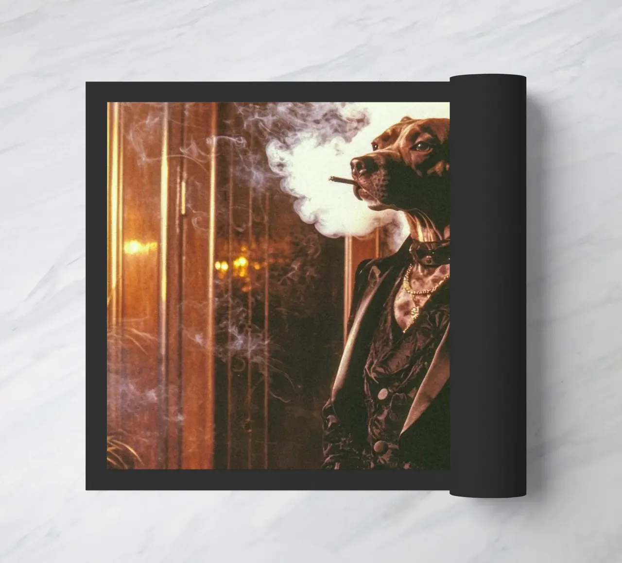 Silas doormat by Affiches Chien Originales – Dogland