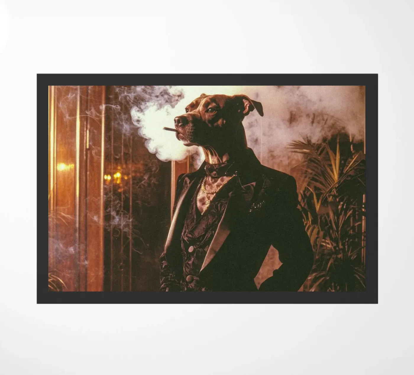 Silas doormat by Affiches Chien Originales – Dogland