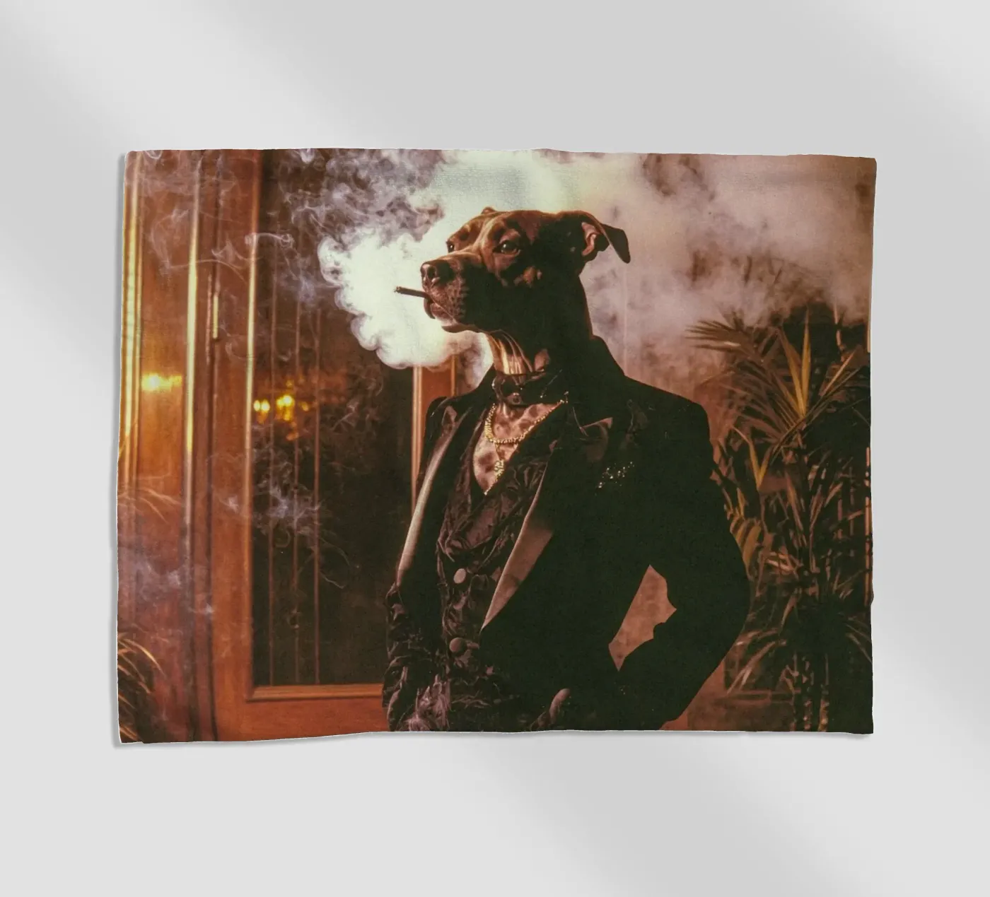 Silas strandhanddoek van Affiches Chien Originales – Dogland